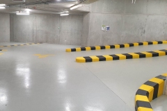 Mélygarázs festése a Danubio lakóparkban