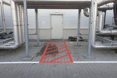 Munkavédelmi festés, autóipari gyár, Budapest