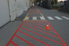 Munkavédelmi festés, autóipari gyár, Budapest