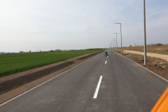 Szaggatott tengelyvonal oldószeres festékkel, Kecskemét