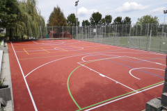 Sportpálya festés, kombinált pálya, Budapest